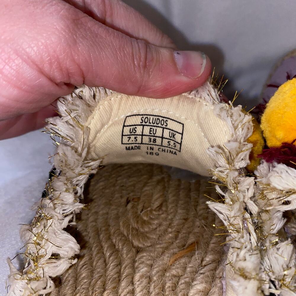 Soludos Coco Espadrille Pom Pom Slides - image 6